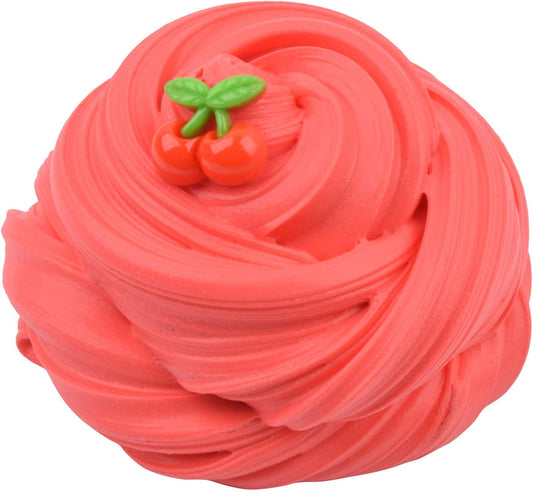 Red Cherry Butter Slime, DIY Slime Supplies Kit for Girls and Boys, Stress Relief Toy Scented Slime Toy (70oz).