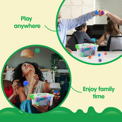 24 Pack Squishies Party Favors for Adults Mini Stress Ball Fidget Toys for Kids, Stress Relief Orbeez Anxiety Calming Squeeze Balls, Prize (1.57")