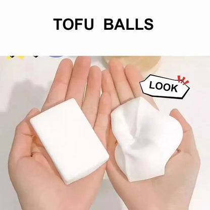 Sensory Stress Balls Soft Sensory Ball Stress Toy Slowly Rising Squeeze Balls Tofu Shape Stress Relief Toy Party Favors for Kids