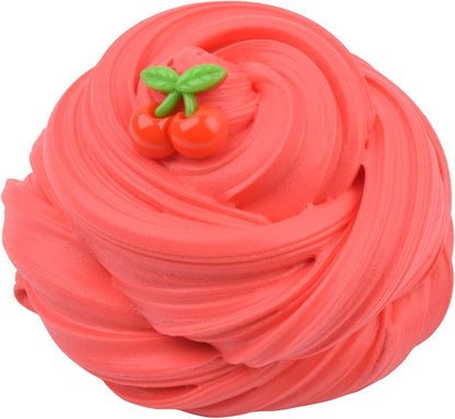 Red Cherry Butter Slime, DIY Slime Supplies Kit for Girls and Boys, Stress Relief Toy Scented Slime Toy (70oz).