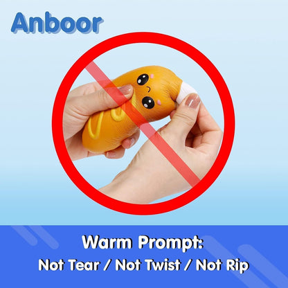 4 Pcs Squishies Hot Dog Cake Bread Donut Kawaii Scented Soft Slow Rising Squeeze Stress Relief Kids Toy Xmas Stocking Stuffers Ideas