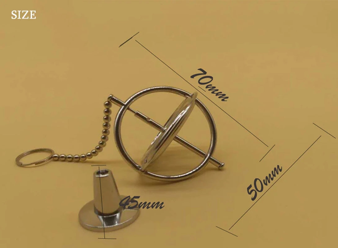 Metal Machinery Gyroscope Anti-Gravity Tumbler Gyro Copper Spinner Fingertip Finger Gyro Spiral Desktop anti Stress Toy