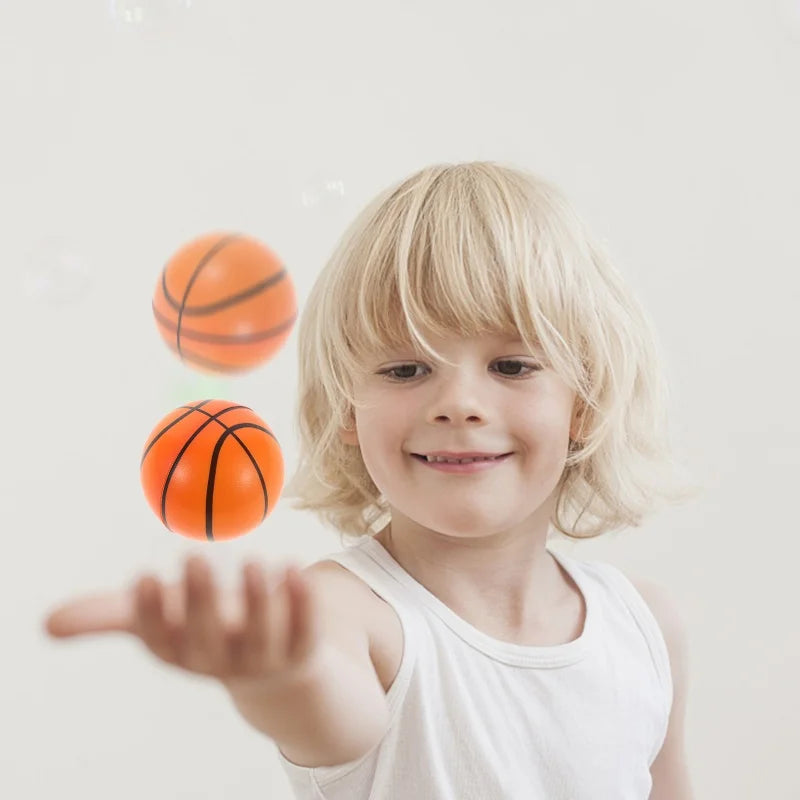12Pcs Foamed Basketball Stress Balls Kids Stress Balls Toys Stress Balls Foam Rubber Squeeze anti Stress Toy Balls Birthday Gift