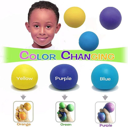 Stress Balls for Adults and Kids - 3Pk Squishy Stress Ball Fidget Toys, anti Stress Sensory Ball Squeeze Toys