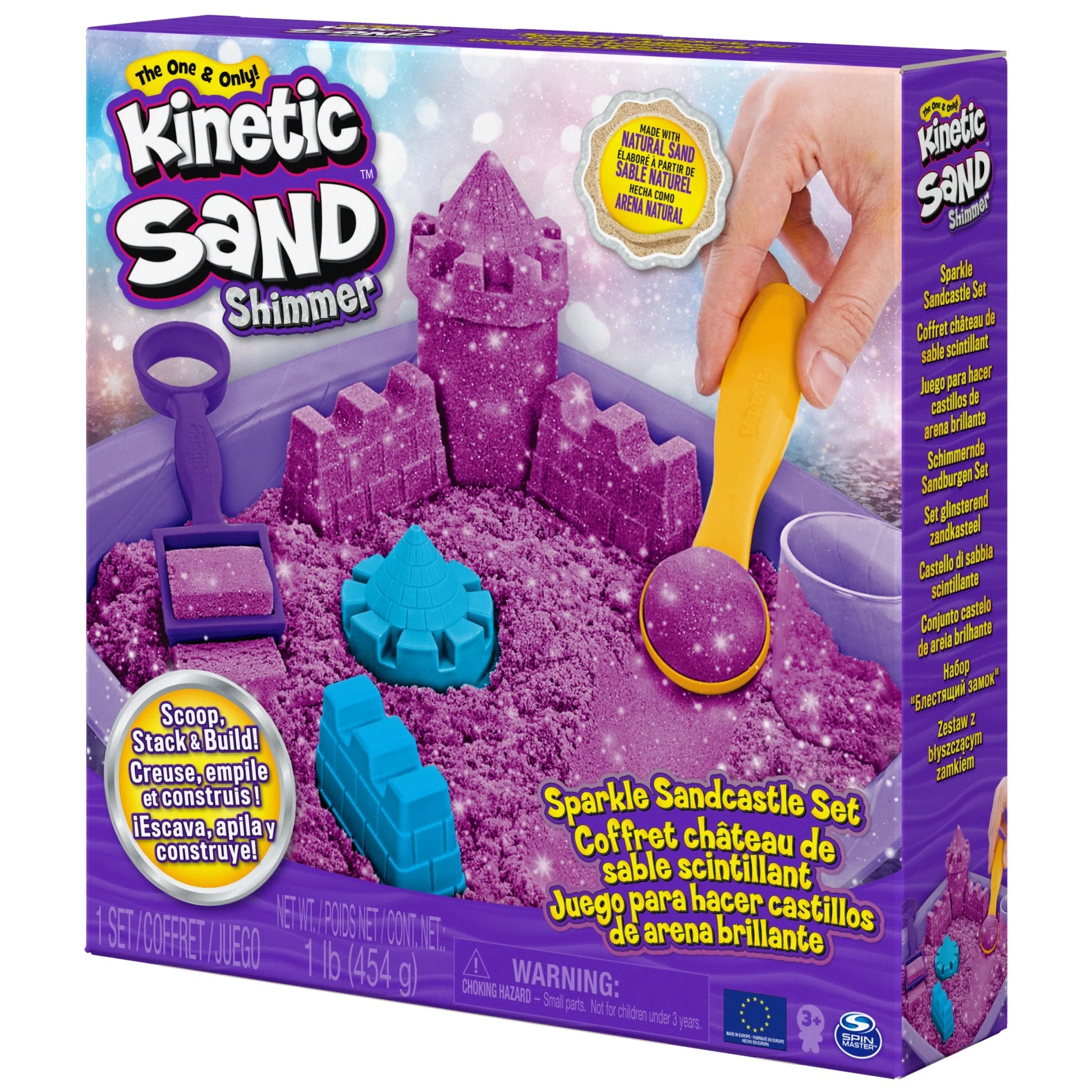 Sparkle Sandcastle Set W/ 1Lb Purple Shimmer