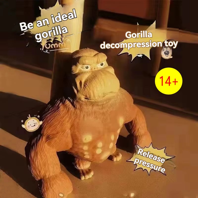 Fashion Antistress Gorilla Funny Gorilla Decompression Toy Doll Decompression Creative Toy Indestructible Soft Gorilla Statue