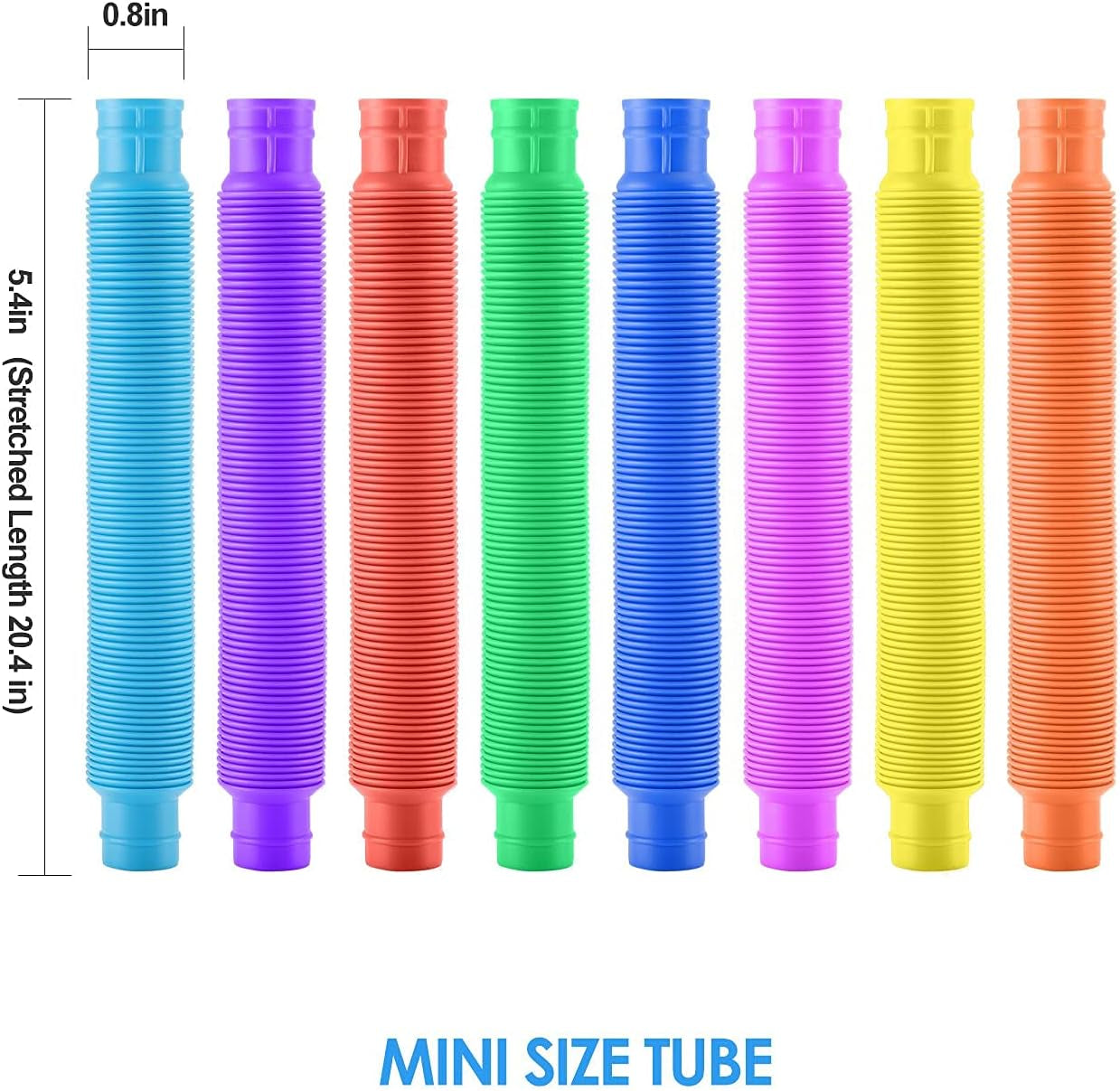 Easter Baskets Gifts for Kids Pop Tube Fidget Toys 36Psc for Kids, Idea Toy Pop Tubes, Pull Pop Tubes to Relieve Stress and Anxiety for Children & Adults