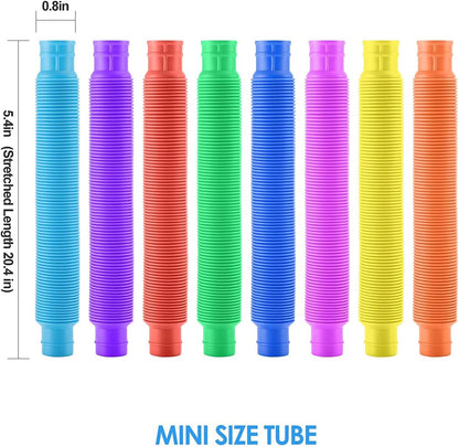 Easter Baskets Gifts for Kids Pop Tube Fidget Toys 36Psc for Kids, Idea Toy Pop Tubes, Pull Pop Tubes to Relieve Stress and Anxiety for Children & Adults