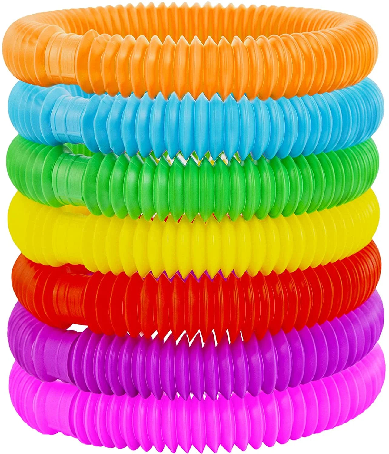 12PCS Pop Tube Sensory Fidget Toys Kids Adults Stress Relief & anti Anxiety Toy