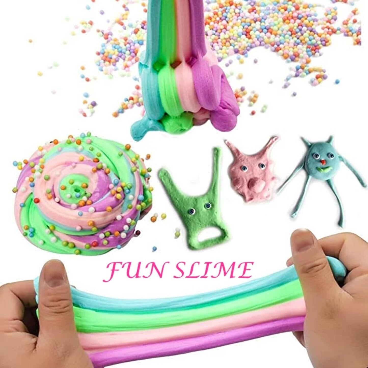 15 Pack Butter Slime Kit, with Mint Slime, Watermelon Slime, Coffee Slime, Lemon, etc.
