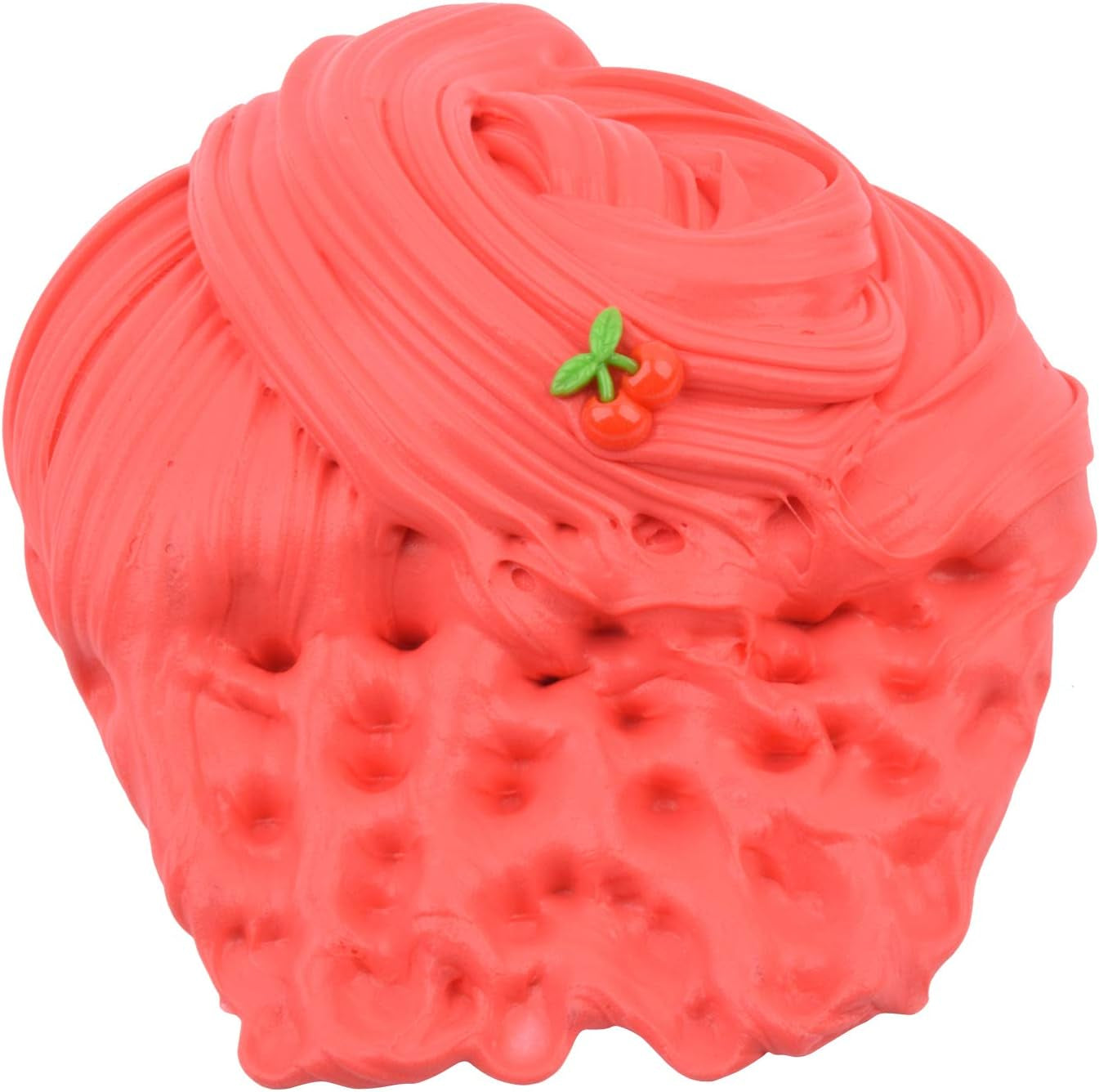 Red Cherry Butter Slime, DIY Slime Supplies Kit for Girls and Boys, Stress Relief Toy Scented Slime Toy (70oz).