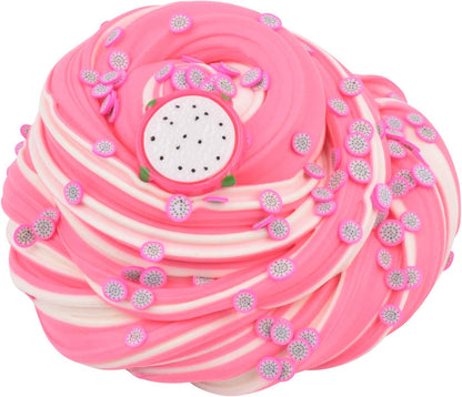 Dragon Fruit Butter Slime, Scented DIY Slime Supplies Kit for Girls and Boys, Stress Relief Toy for Kids Education, Party Favor, Gift and Birthday (7Oz)