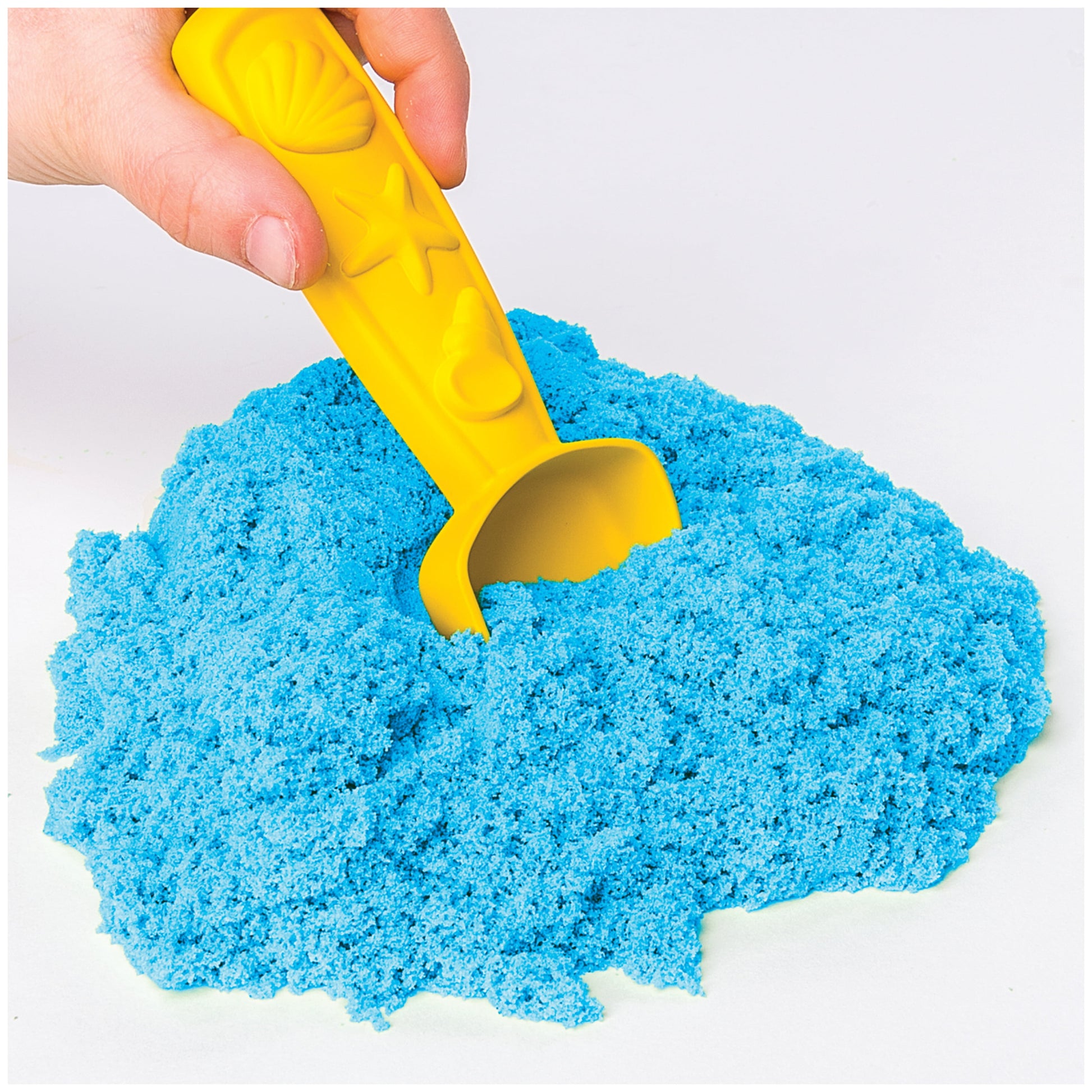 , Sandbox Set Kids Toy with 1Lb All-Natural Blue  and 3 Molds, Sensory Toys for Kids Ages 3 and Up