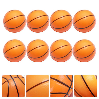 12Pcs Foamed Basketball Stress Balls Kids Stress Balls Toys Stress Balls Foam Rubber Squeeze anti Stress Toy Balls Birthday Gift