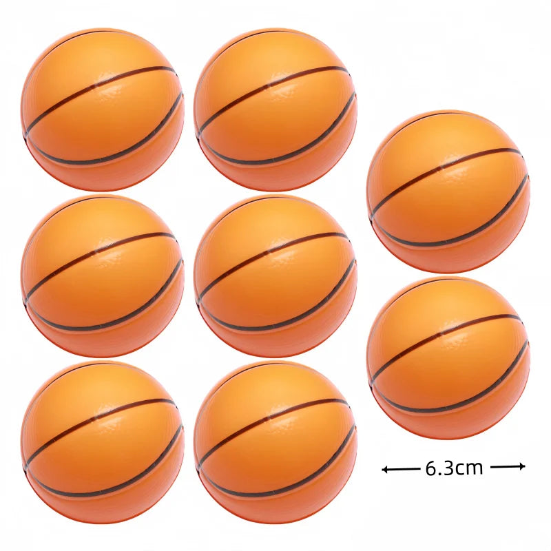 12Pcs Foamed Basketball Stress Balls Kids Stress Balls Toys Stress Balls Foam Rubber Squeeze anti Stress Toy Balls Birthday Gift