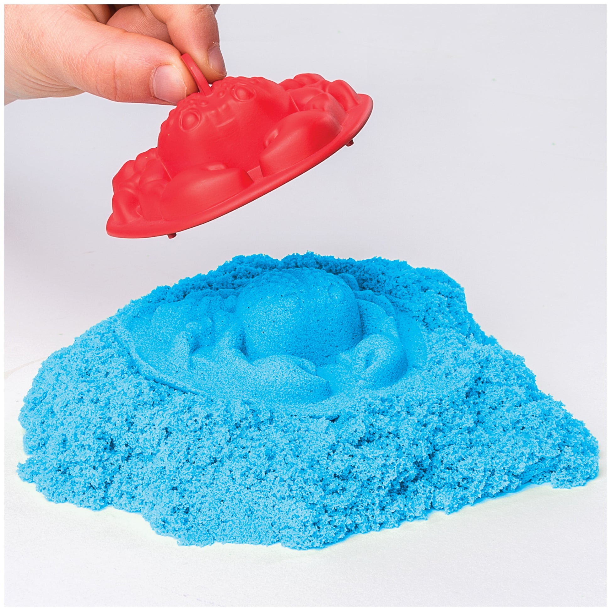 , Sandbox Set Kids Toy with 1Lb All-Natural Blue  and 3 Molds, Sensory Toys for Kids Ages 3 and Up