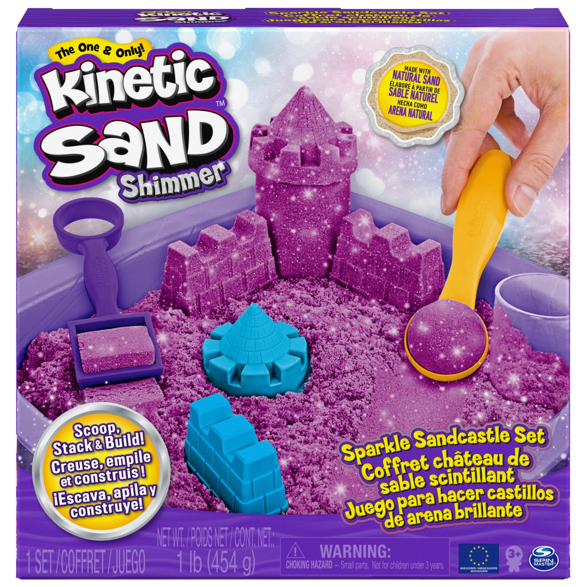 Sparkle Sandcastle Set W/ 1Lb Purple Shimmer