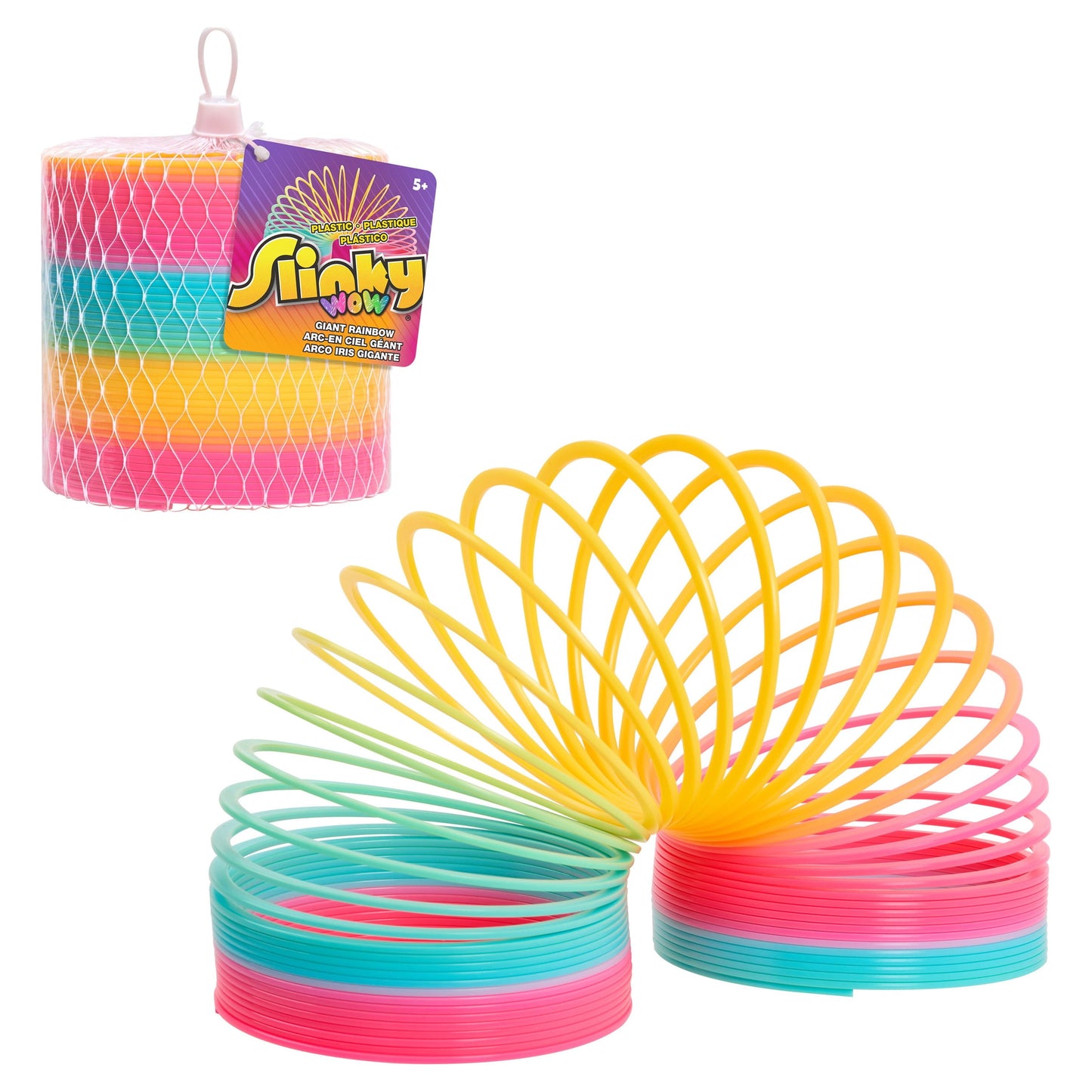Rainbow Slinky 1pc Satisfying for Kids and Adults