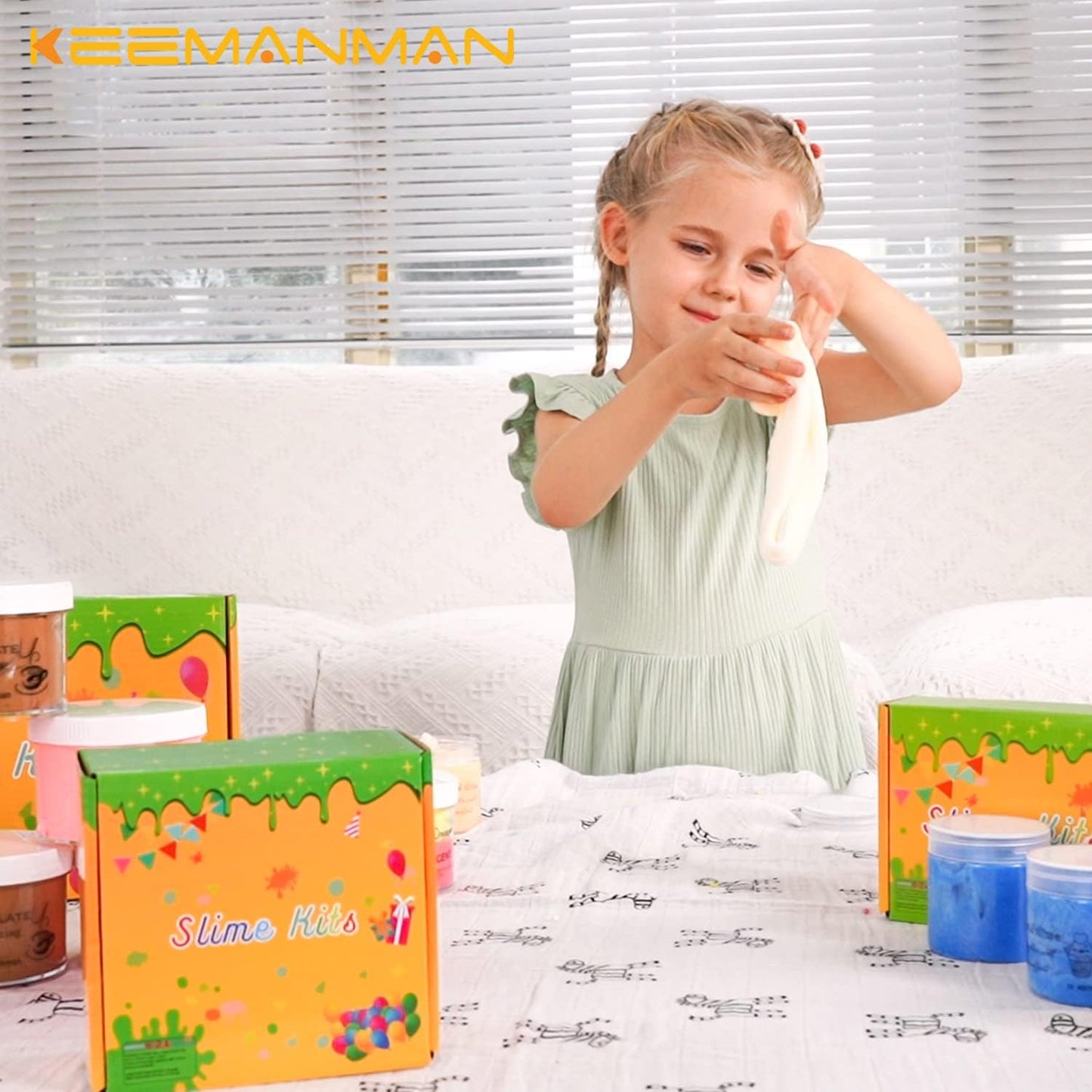 Dragon Fruit Butter Slime, Scented DIY Slime Supplies Kit for Girls and Boys, Stress Relief Toy for Kids Education, Party Favor, Gift and Birthday (7Oz)