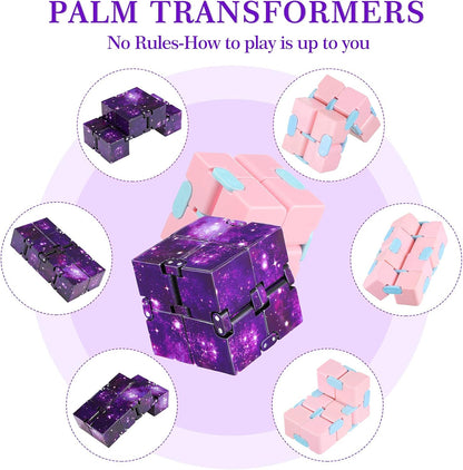 6 Pieces Cube Toy Cube for Stress and Anxiety Relief Cool Hand Mini Kill Time Cube