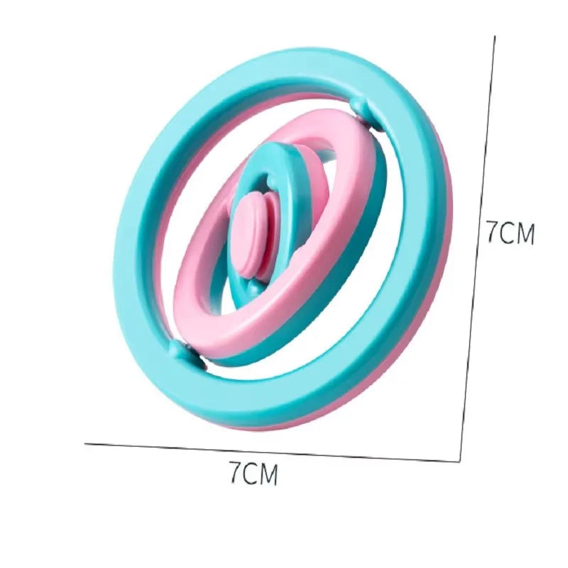 3D Infinite Flipping Gyroscope Creative Finger to Finger Gyroscope Decompression Puzzle Toy Birthday Gift Boys and Girls Toys