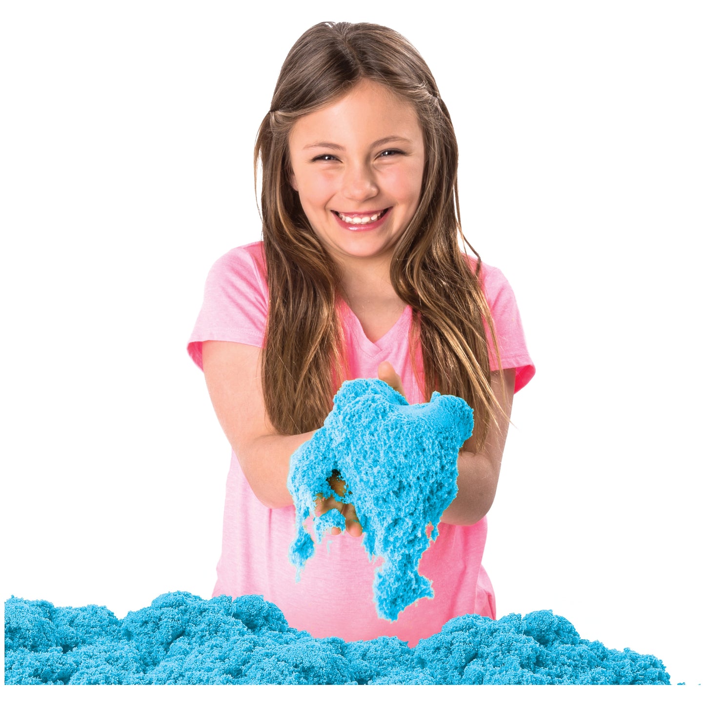 , Sandbox Set Kids Toy with 1Lb All-Natural Blue  and 3 Molds, Sensory Toys for Kids Ages 3 and Up
