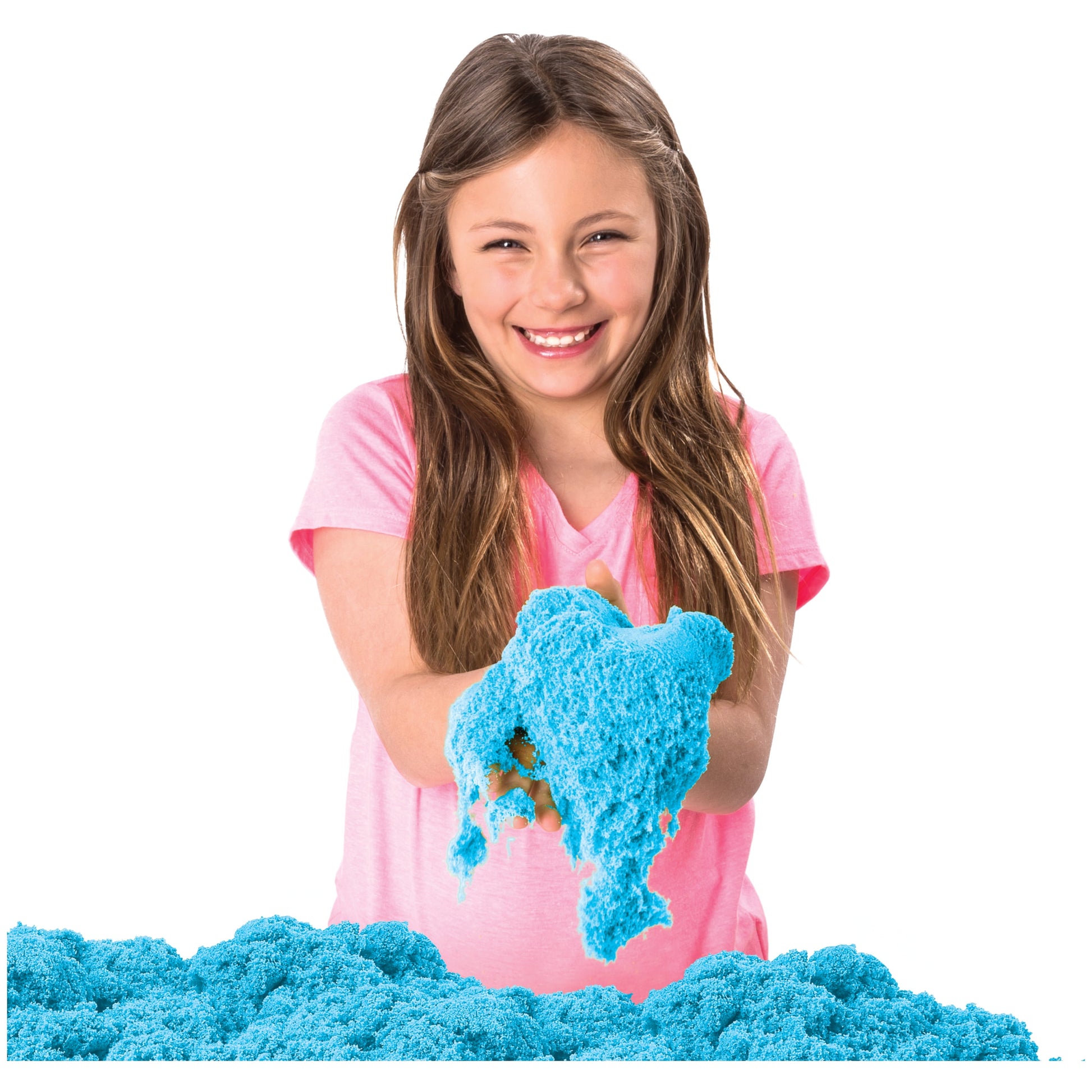 , Sandbox Set Kids Toy with 1Lb All-Natural Blue  and 3 Molds, Sensory Toys for Kids Ages 3 and Up