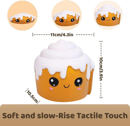 4 Pcs Squishies Hot Dog Cake Bread Donut Kawaii Scented Soft Slow Rising Squeeze Stress Relief Kids Toy Xmas Stocking Stuffers Ideas