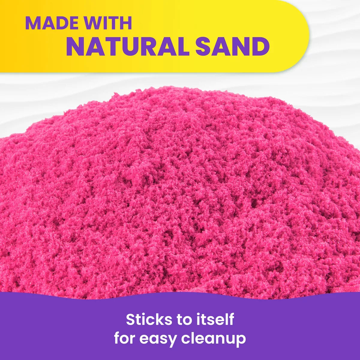 Kinetic Sand Crystal Pink Shimmer Sand 2Lb