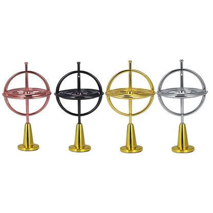 Metal Machinery Gyroscope Anti-Gravity Tumbler Gyro Copper Spinner Fingertip Finger Gyro Spiral Desktop anti Stress Toy